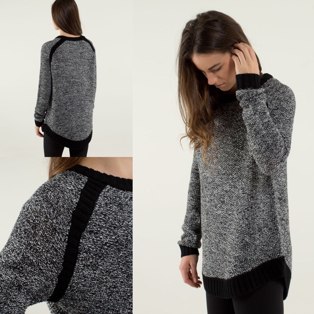 🍋 Lululemon 🍋 Passage Sweater Black / Angel Wing